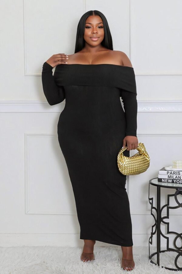 Off Shoulder Knit Dress