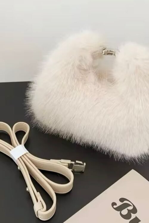 Luxury Faux Fur Ladies Shoulder Bags