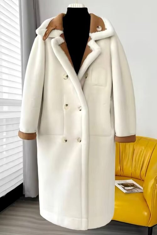 Sheep Fur Trench Coat