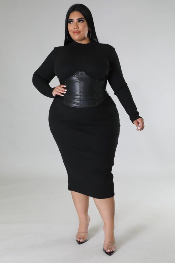 Belted Middi Bodycon Curvy