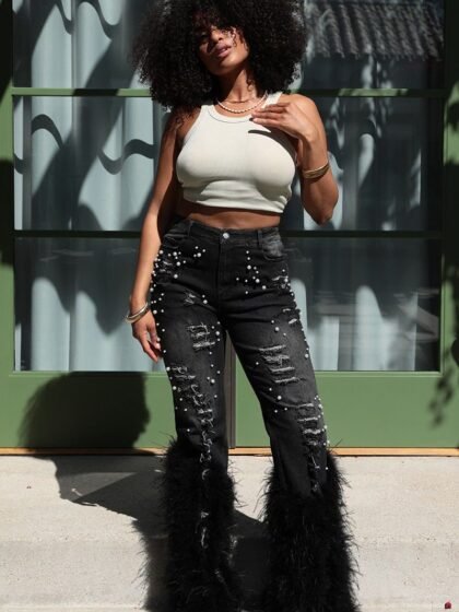 Distressed Pearl Jeans
