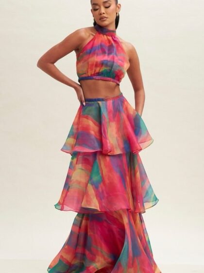 Sunset Tiered Skirt Set