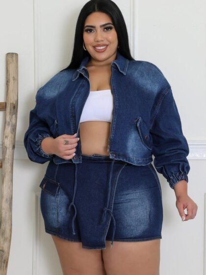 Denim Crop Jacket