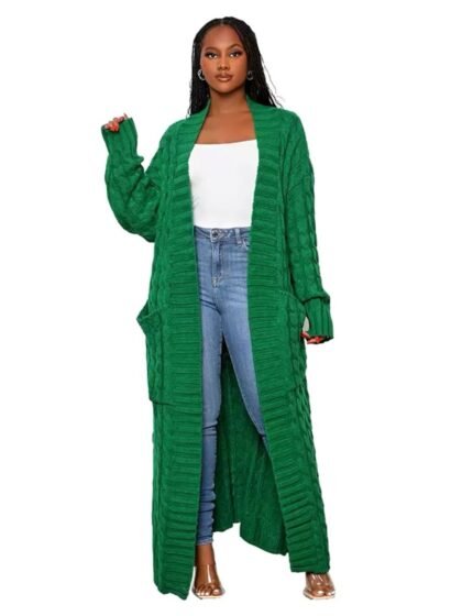 Knitted Long Cardigan