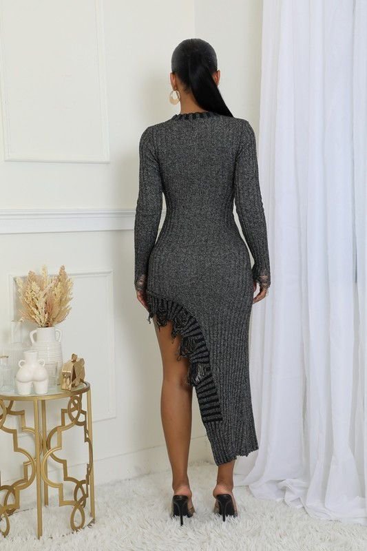 High Low Sweater Dress - Image 2