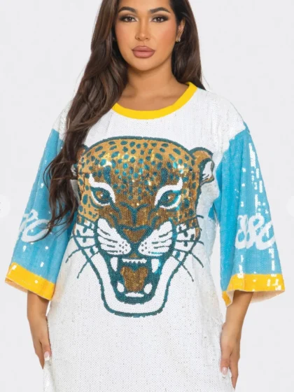Southern Jaguar Sequins Dress
