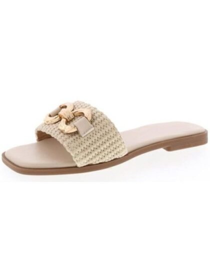 Ivory Raffia Sandal