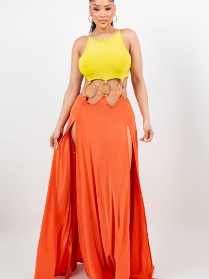 Side Split Maxi Dress