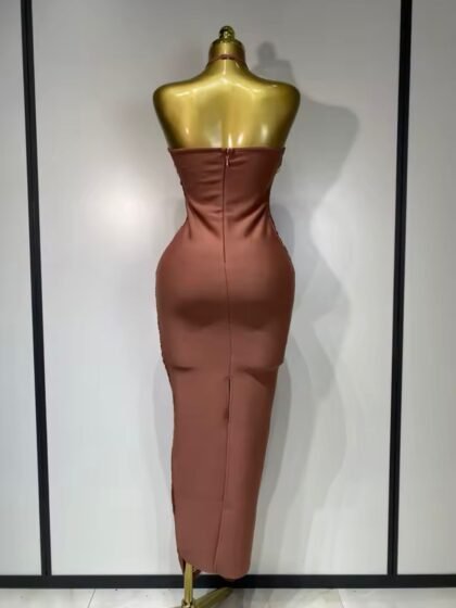 Halter Tassel Bodycon Bandage Dress