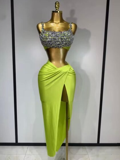 Crystal Diamonds Two Pieces Set