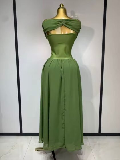 Off Shoulder Bodycon Maxi Long Bandage Dress