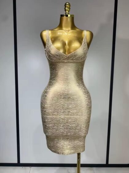 Gold Bodycon Bandage