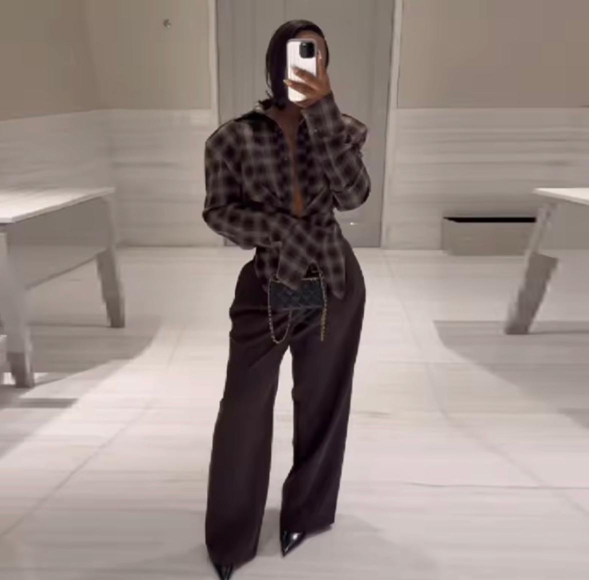 Plaid Long Sleeved Shirt