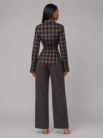 Plaid Long Sleeved Shirt