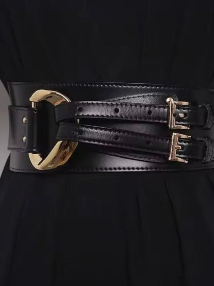Double Buckle Fashion Belt