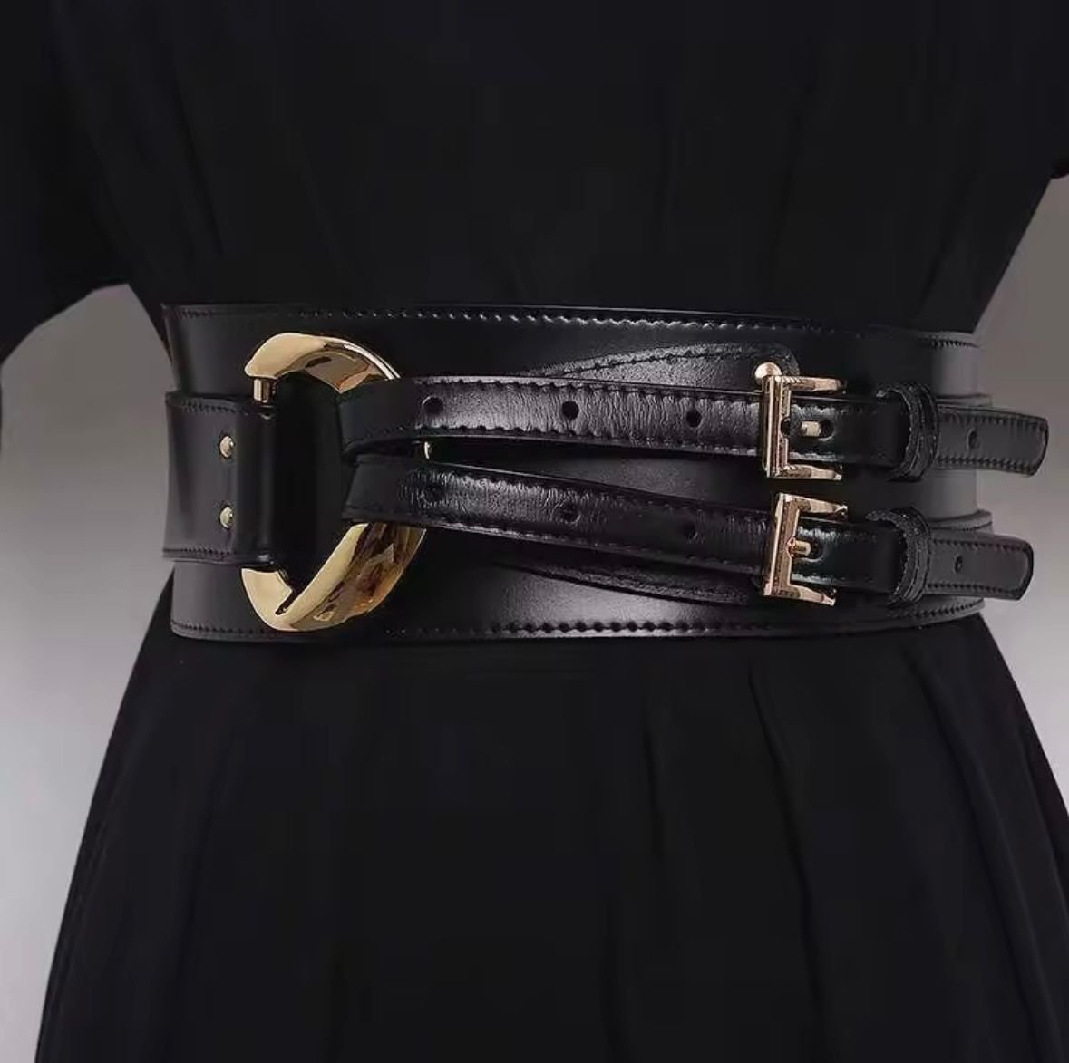 Double Buckle Fashion Belt