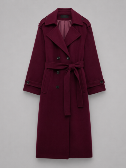 Wool Tie Coat