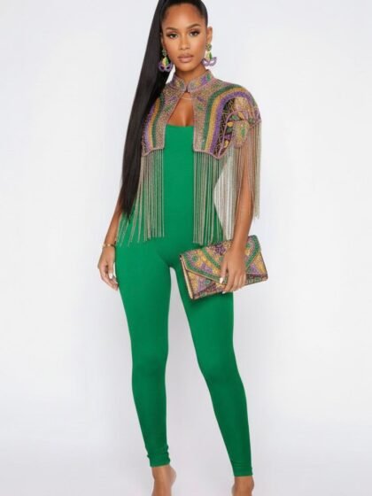 Beaded Fringe Capelet