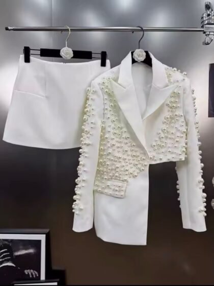 Spliced Pearls Two Piece Set