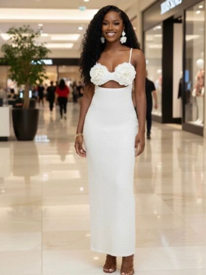 Floral Ruffle Maxi Dress