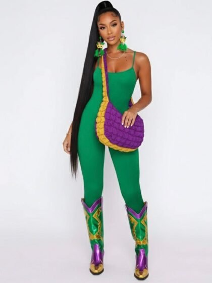 Mardi Gras Puffer Bags