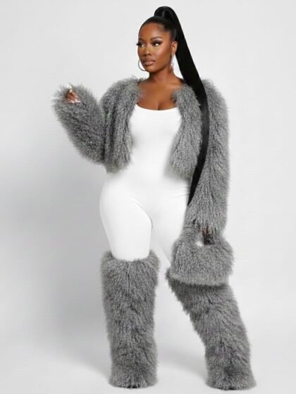Faux Fur Ultra-short Plush Fluffy Coat