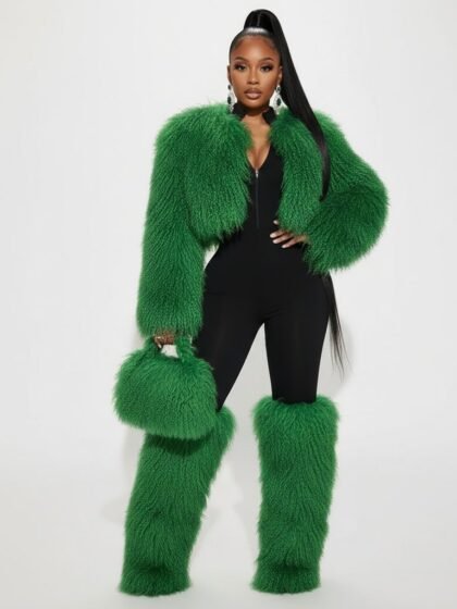 Faux Fur Ultra-short Plush Fluffy Coat