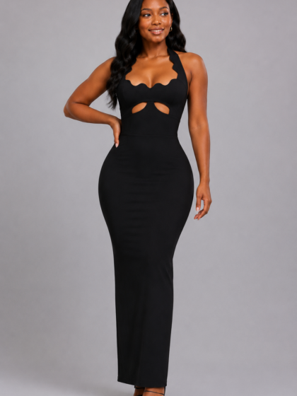 Halter Backless Bandage Dress