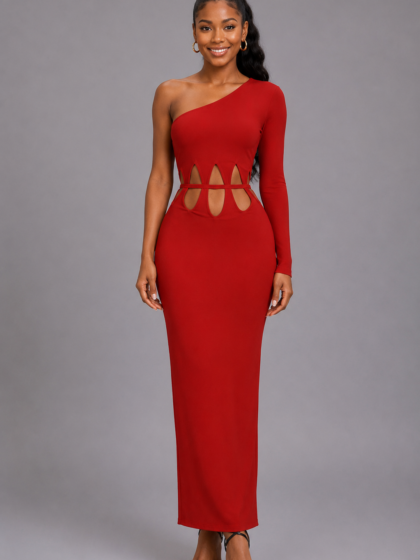 One-Shoulder Cut-Out Bandage