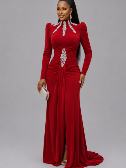 Diamond Scrunch Gown
