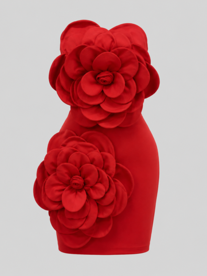 Rosette Mini Dress