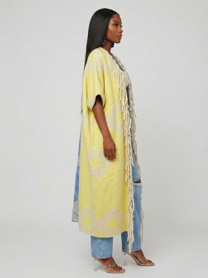 Multicolor Shacket Kimono