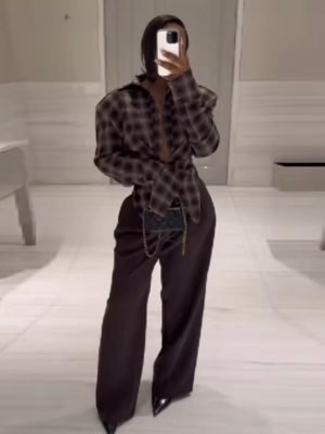 Plaid Long Sleeved Shirt