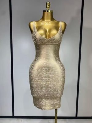 Gold Bodycon Bandage