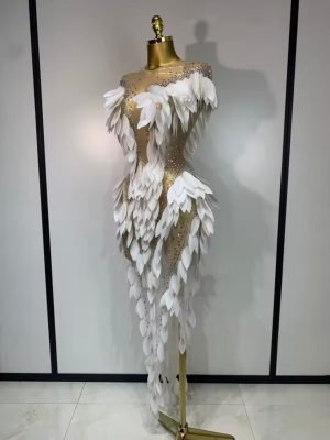 Sparkly Diamond Mesh See Through Maxi Long Dress